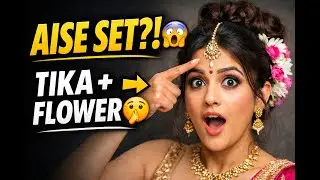 Messy Bun Hairstyle | Tika Kaise Set Kare & Real Flower Kaise Fix Kare