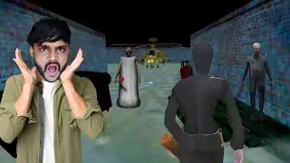 Playing As Evil Nun In Granny 3 Helicopter 🚁 Wala House | Granny 3 Helicopter Escape 
