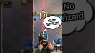 Pro tip against ice wizard 🤯 #shorts #clashroyale
