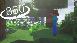 Minecraft but Steve is Hunting You in 360