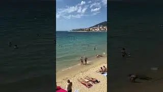 Plage Saint-Fran&ccedil;ois - Ajaccio, France😍 #shorts #france #beaches #cruiseship #cruise #workandtravel