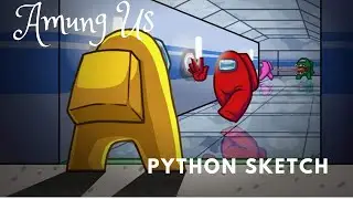 Among Us Sketch with Python Turtle