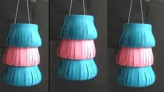 Beautiful akash kandil making ideas/paper lantern making at home/  Easy & Diwali decoration ideas💯💯💯