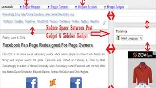 How To Remove Space Between Blogger Widgets / Gadgets