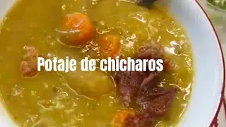 Potaje de Ch&iacute;charos a lo Cubano / Cuban Split pea stew
