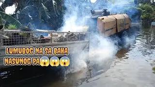 Lumubog sa baha ang pumpcrete nasunog pa at BAYBREEZE TAGUIG