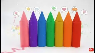 Satisfying DIY Rainbow Pencil Kinetic Sand & Cutting ASMR