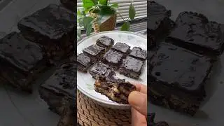 Chocolatey Energy Bar using Hup Seng Cream Crackers and Energy Drink Powder #shorts #asmr #food