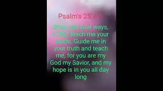 daily Bible short Psalms 25:4-5 #bible #christian