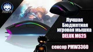 Лучшая бюджетная игровая мышка Delux M625 на сенсоре PMW3360