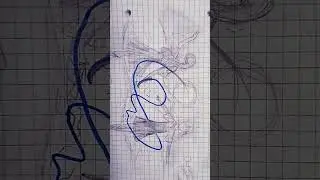 Drawing from the blue random line #randomdrawing #sketch #lunacryme