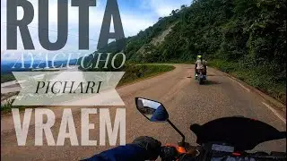 Ruta  Ayacucho - Pichari Vraem 🌴🏞️ #Viaje en dos Ruedas #yamaha fz25.