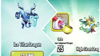 #17.Dragon city - Luckily get a new Ice Titan, High Siren dragons