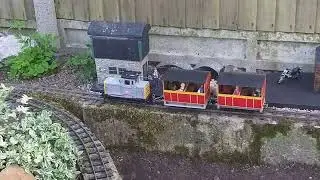 Diesel hauls the open carrages