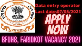 Baba Farid university of health science, Faridkot Vacancy 2021 #Govt #jobs #updates #channel