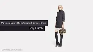 McKenna Layered Look Turtleneck Sweater Dress - Fall Collectio 2014
