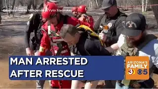 Rescue teams save man running from authorities in Camp Verde