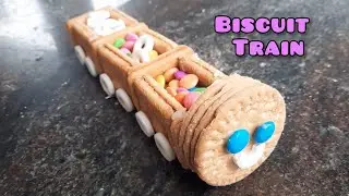 Biscuit Train for Birthday Party, Wedding Rukhwat | Edible Train Craft