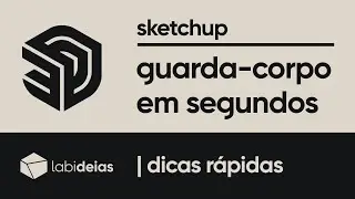 sketchup | como criar guarda-corpo em segundos / aprenda a usar o fence maker