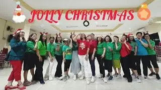 Jolly Christmas linedance. Demo by Ina HKBP Depok 1.