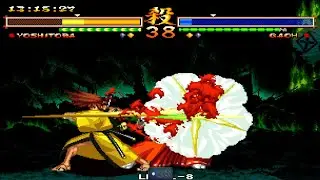 【自分用】サムライスピリッツ零スペシャル完全版 ボスラッシュ4連＆エンディングまで 徳川慶寅 難易度設定8