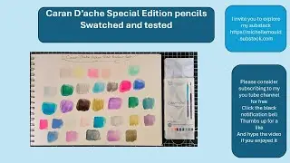 Caran D'ache, специальное издание: образцы и тестирование.