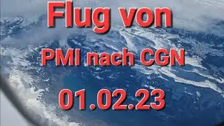 Flug von Palma de Mallorca nach Köln/Bonn 01.02.2023