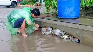 Prevent UnBlockages Culvert Drain avoids Rain Storm Flooding on the Street