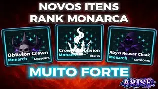NOVOS ITENS MONARCA! 🔥 RELÍQUIA + ACESSÓRIOS EXTREMAMENTE FORTES!