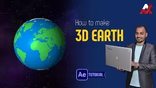 how to make 3d earth in after effects - create fake 3d globe