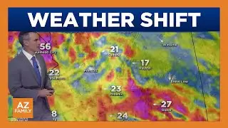Storm system moving into the Phoenix area ahead of New Year's