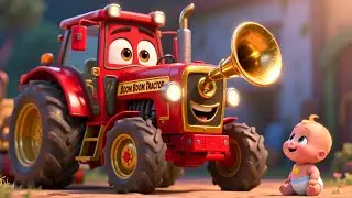 Horse&rsquo;s Boom Boom Tractor 🚜🎶 Fun Farm Song for Kids | Learn Numbers and Farm Fun Ride
