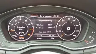 Audi Virtual Cockpit - 2017 B9 Audi A4