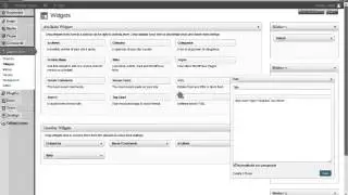 WordPress - 4 - Widgets