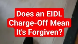 Does an SBA EIDL loan charge off mean they are granting Forgiveness? July 18, 2023