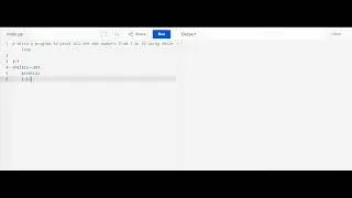 Print Odd numbers 1 - 20 using while loop with Python