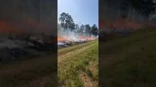 Finishing out a prescribed burn