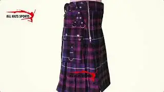 Pride Of Scotland 16Oz Zipper Gothic Kilt