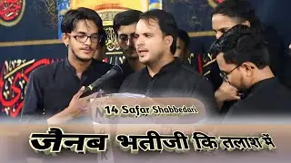 Alamdar E Husaini !! Zainab Bhatiji Ki Talash Me !! 14 Safar Shabbedari Bakhri Mubarakpur 2025/1447