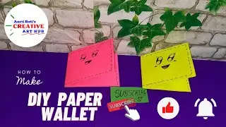 DIY Paper wallet II How to make cute paper wallet II Boys purse II Origami wallet II  Origami craft