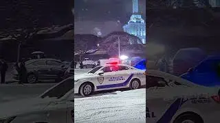 Una nevada hist&oacute;rica en el Monumento de Santiago&rdquo;