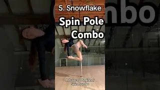 Комбинация упражнений на пилоне для начинающих и продвинутых #poledance #polefit #polesport #wome...