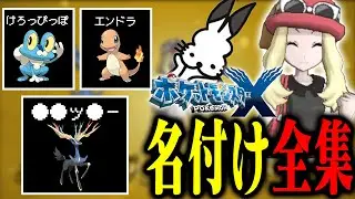 ポケットモンスターXで「独特すぎる名付け」と図鑑を見るドコムス全集【ポケモンX/ドコムス切り抜き】