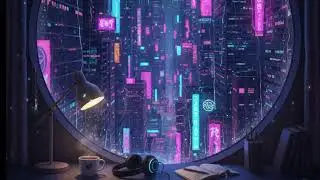 Nocturnal Echoes 🌌 Cyberpunk Lofi Hip Hop for Deep Sleep & Night Study [2 HOURS]