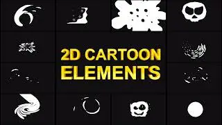 2D Cartoon Elements Unreal Preview