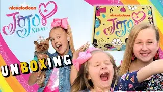 FLOSS DANCE COMPETITION! JoJo Siwa BOX UNBOXING w/ THE LITTLE GRIMMETTES!