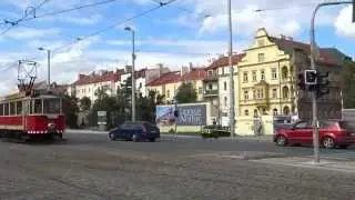 Tramvajový průvod Prahou – zátah vozidel do vozovny Střešovice