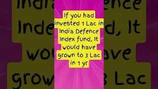 #newfundoffer #stockmarket #defence #getrich