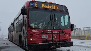 🚍 Ottawa bus ride aboard a 2010 OC Transpo New Flyer D60LFR articulated bus - Route 6: Rockcliffe 
