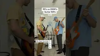 90&rsquo;s vs 2000&rsquo;s Guitar Riffs pt.5 #guitar #nirvana #linkinpark #deftones #90s #00s #rockmusic #shorts